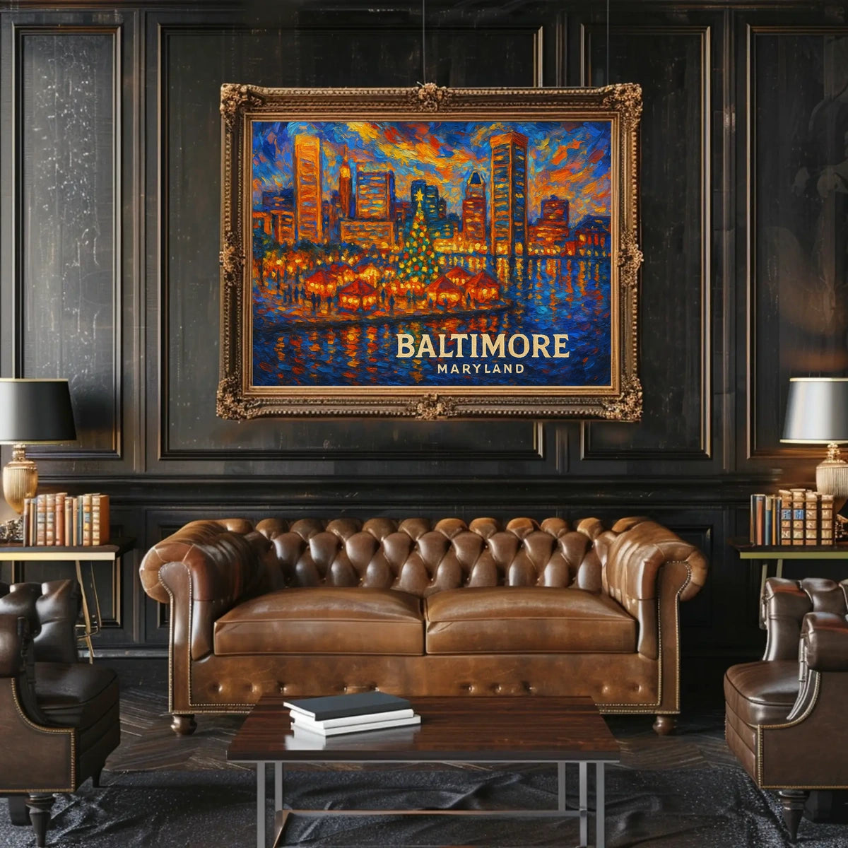 Baltimore Skyline Celebration Poster