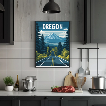 Oregon Vintage Poster