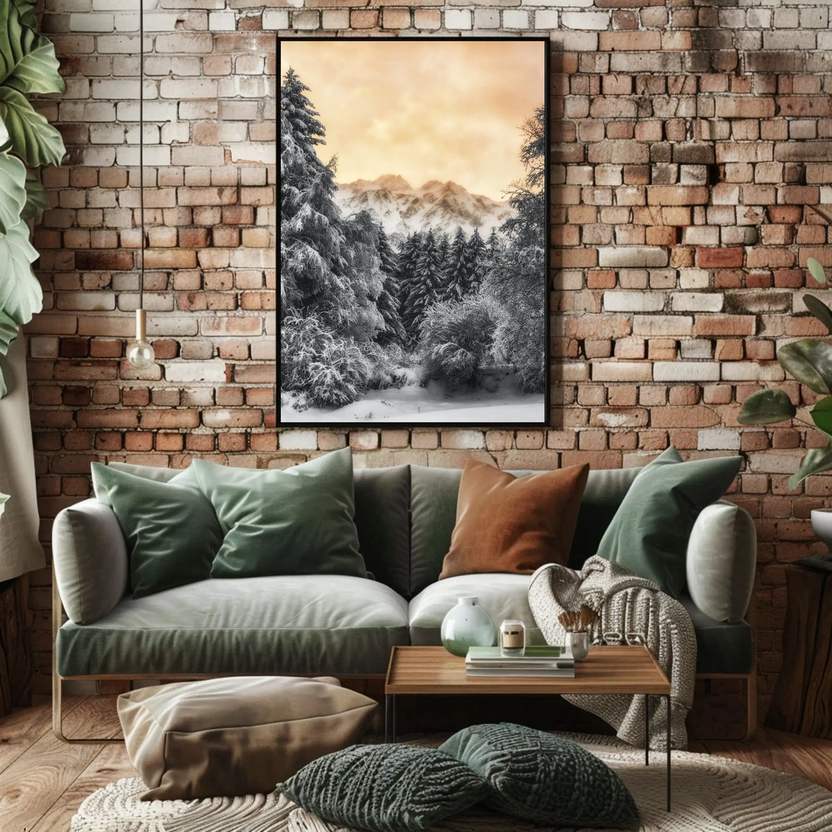 Serene Winter Landscape Nature National Park Poster