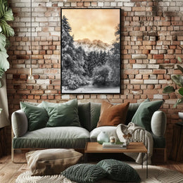 Serene Winter Landscape Nature National Park Poster