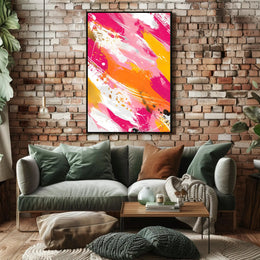 Vibrant Abstract Expressionist Art Print - Artistic Poster PosterGoat