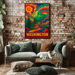 Vibrant Washington Landscape Poster