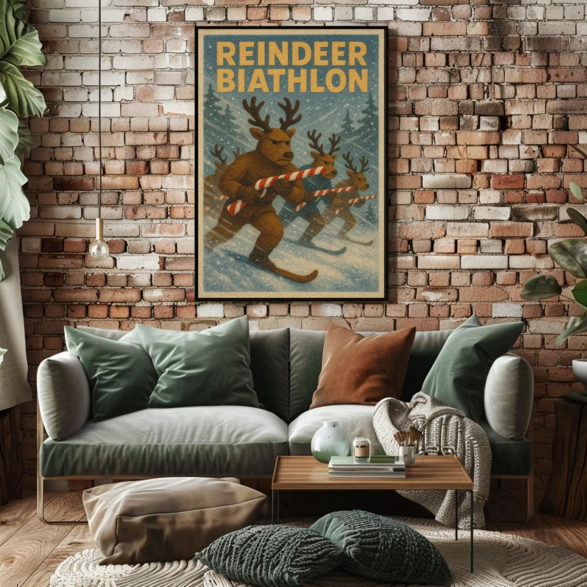 Reindeer Biathlon Poster