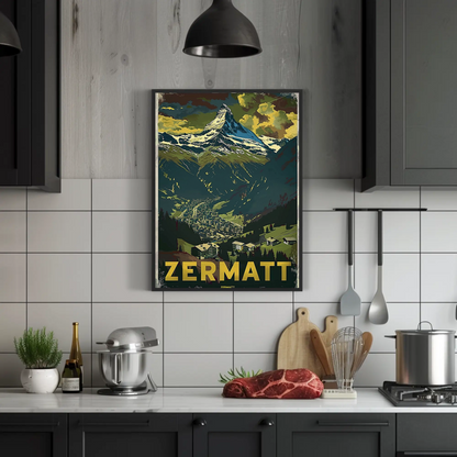 Zermatt Vintage Poster