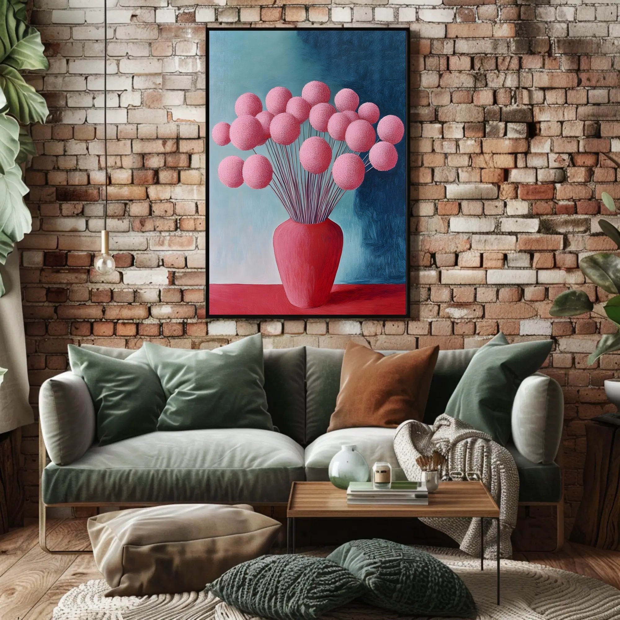 Abstract Floral Arrangement Poster Modern Botanical Print