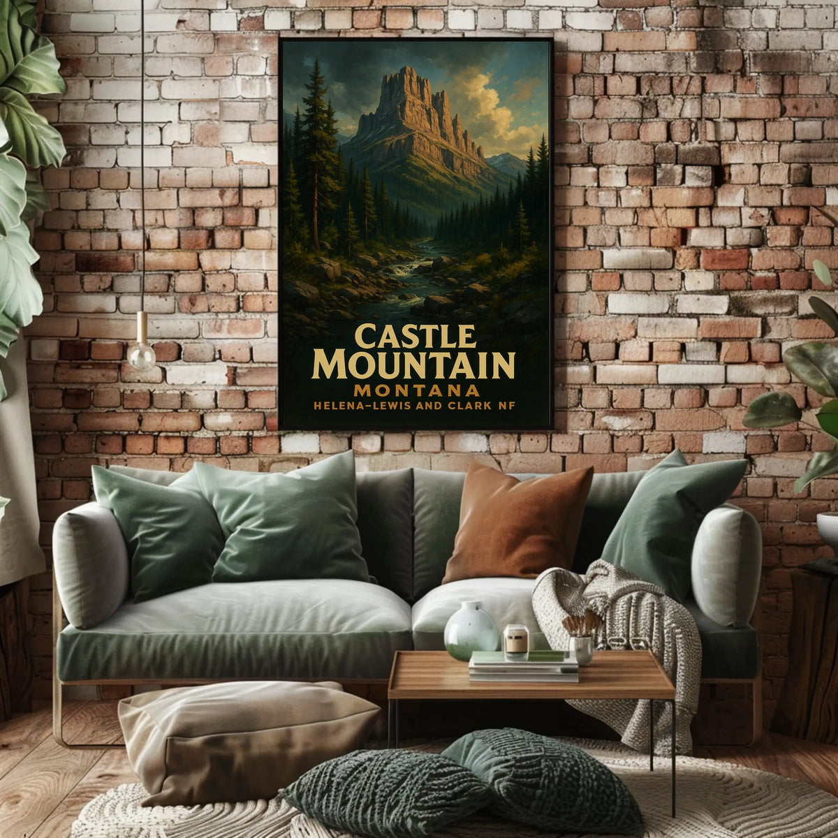 Castle Mountain In Montana Poster