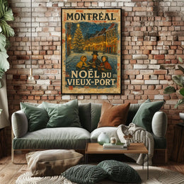 Noël Du Vieux-Port Montréal Poster