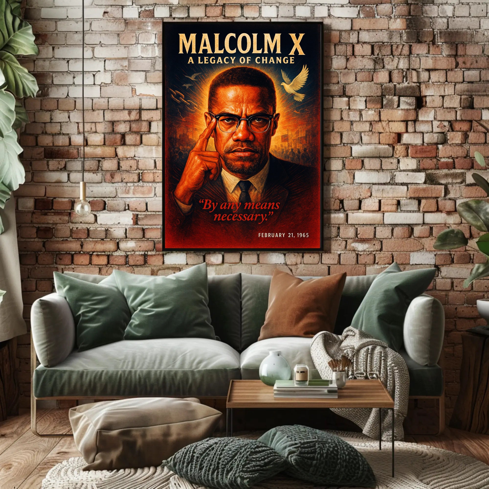 Malcolm X A Legacy of Change Poster PosterGoat