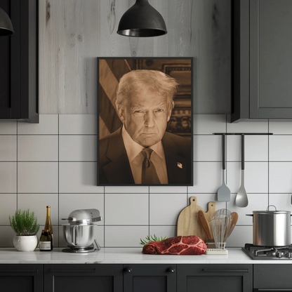 Donald Trump 47th President Sepia Photo