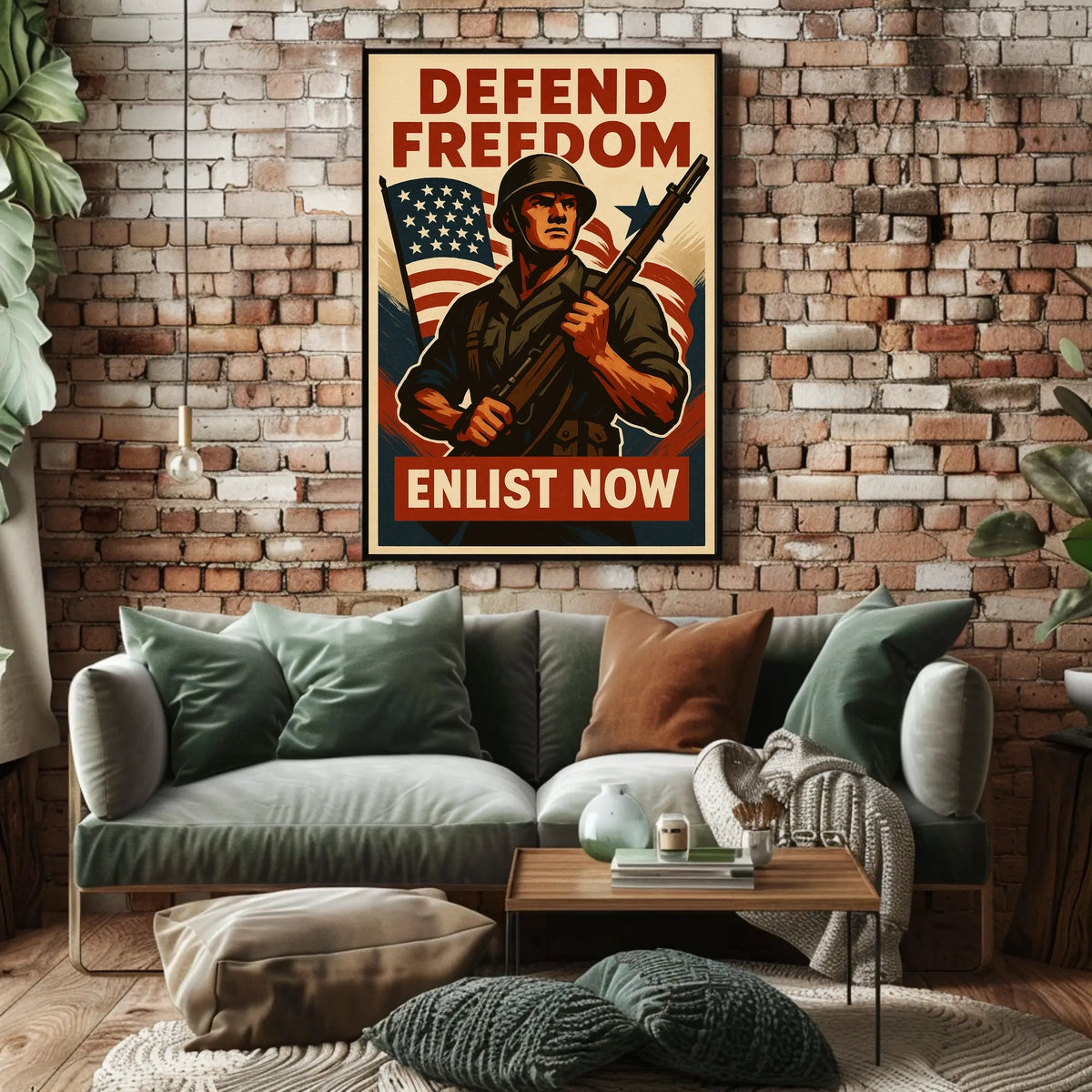 Defend Freedom Enlist Now Poster