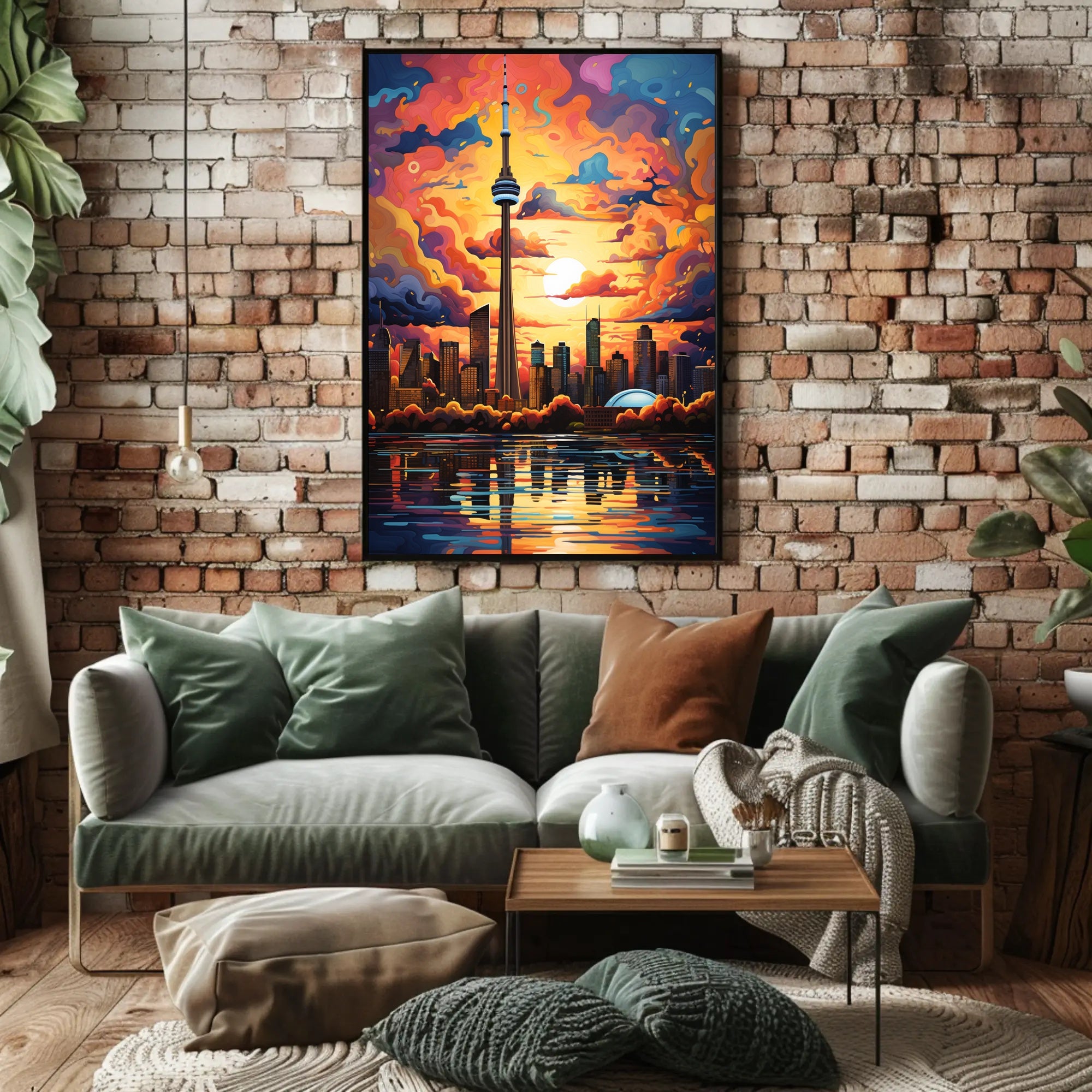 Toronto Skyline At Sunset Poster