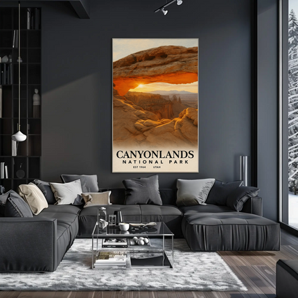 Canyonlands National Park Majestic Arch Adventure Travel Poster