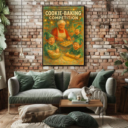 Mrs. ClausS Cookie-Baking Competition Poster