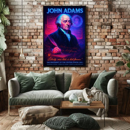 John Adams Portrait in Historical or Presidential Poster