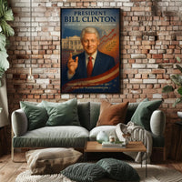 Bill Clinton Years of Transformation Poster PosterGoat