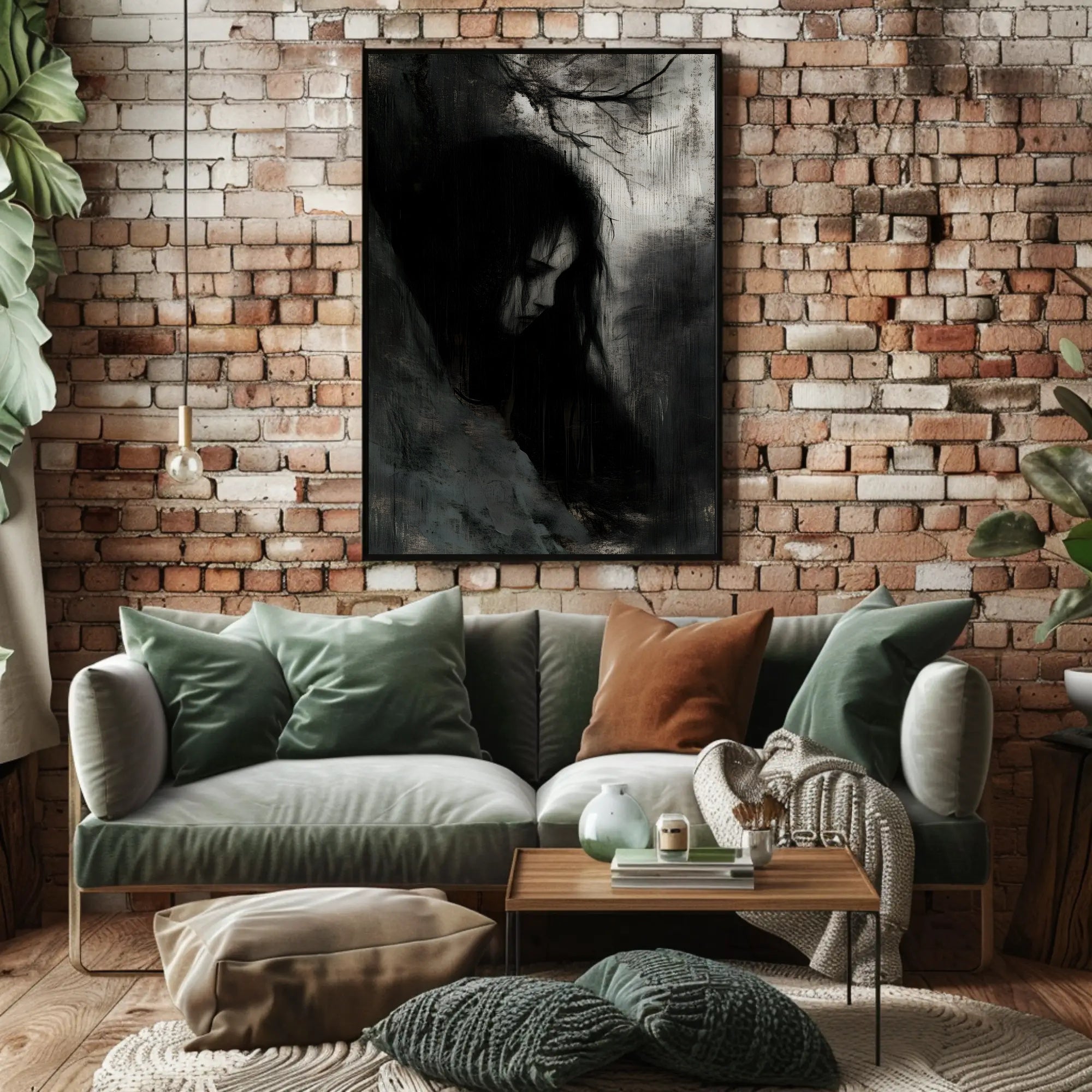 Mystical Gothic Figure in Dark Artistic Poster PosterGoat