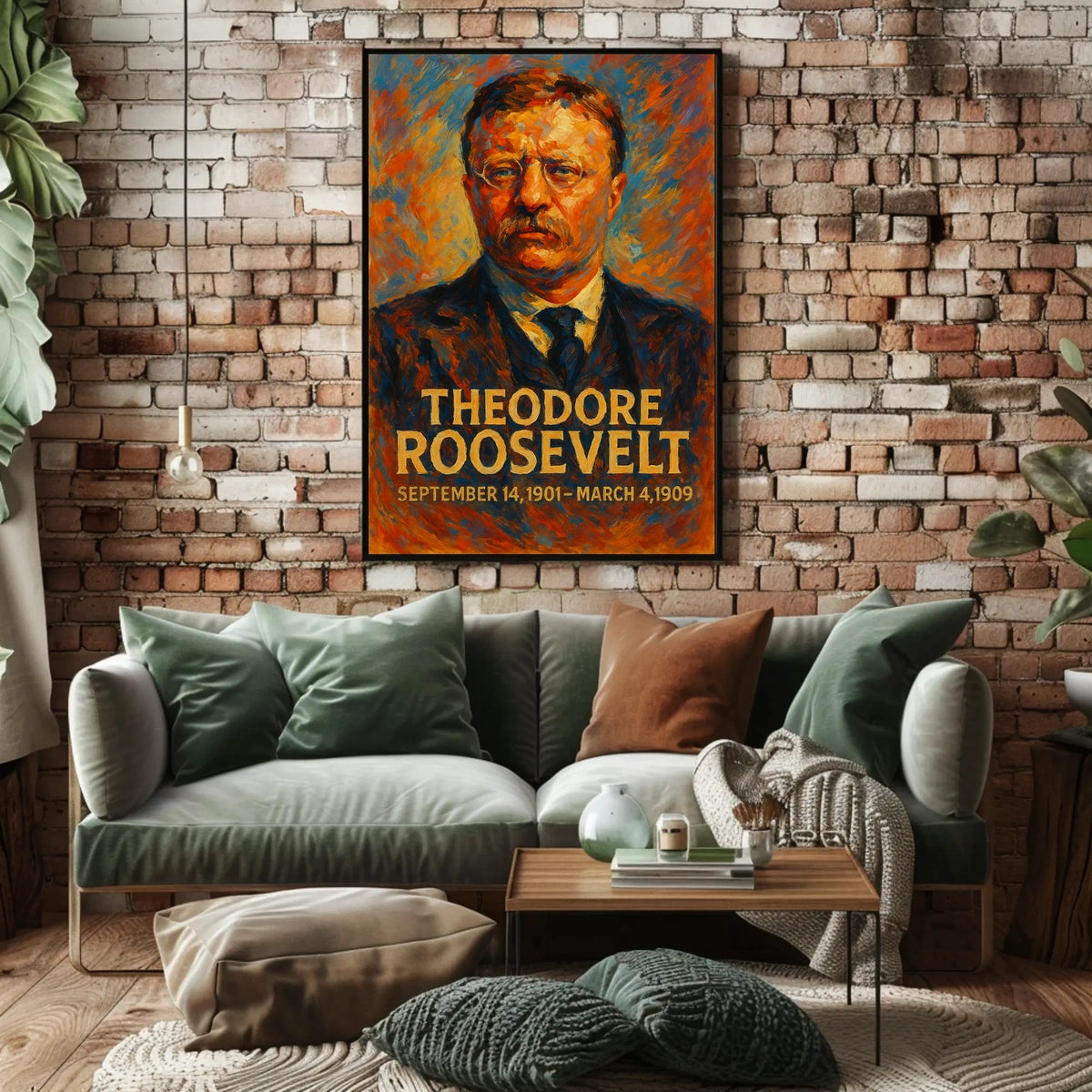 Theodore Roosevelt Presidency Dates Poster