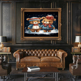 Winter Wonderland Bears Poster