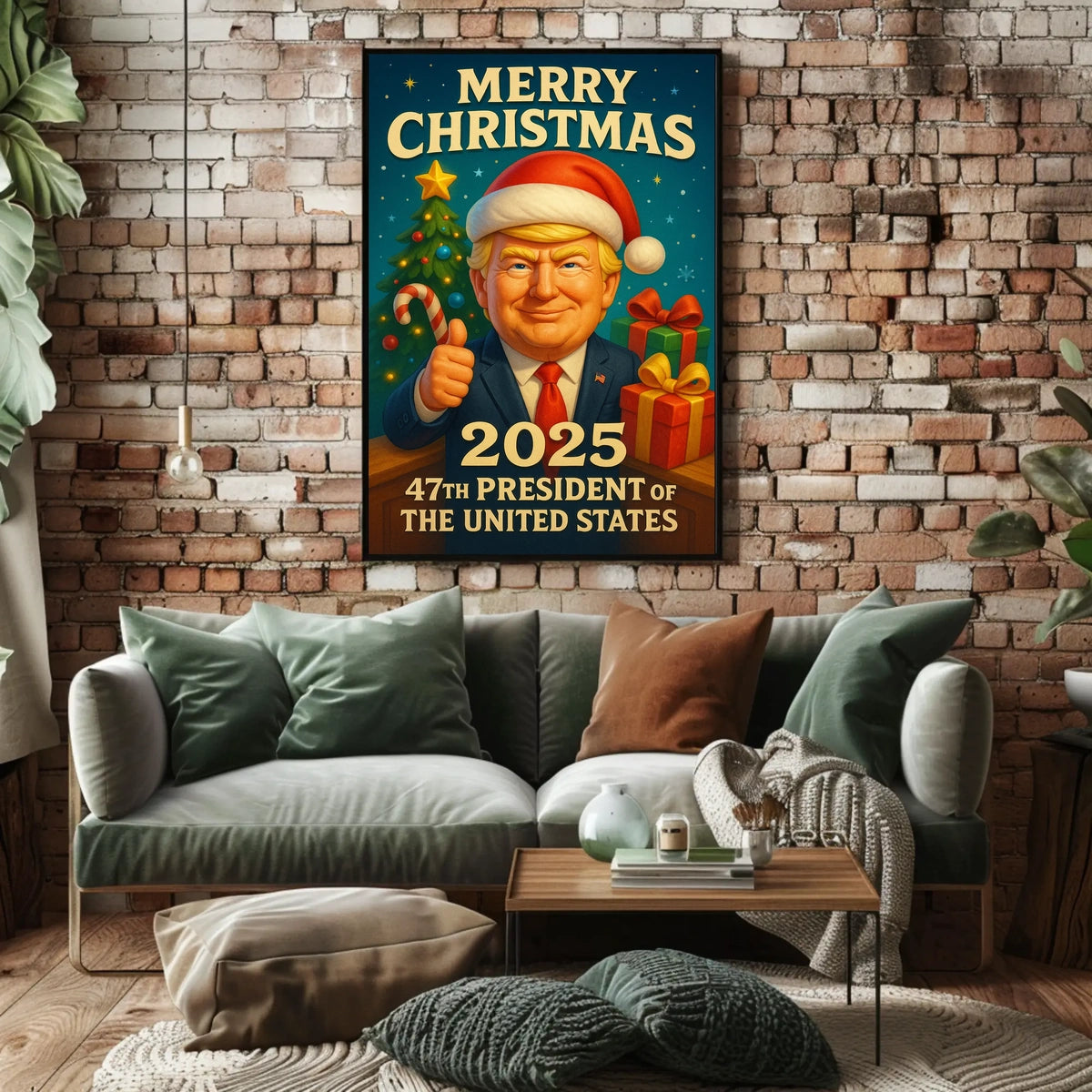 47th President Christmas Miracle 2025 Political Poster