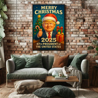 47th President Christmas Miracle 2025 Political Poster