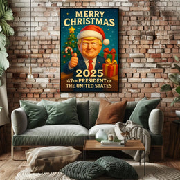 47th President Christmas Miracle 2025 Political Poster