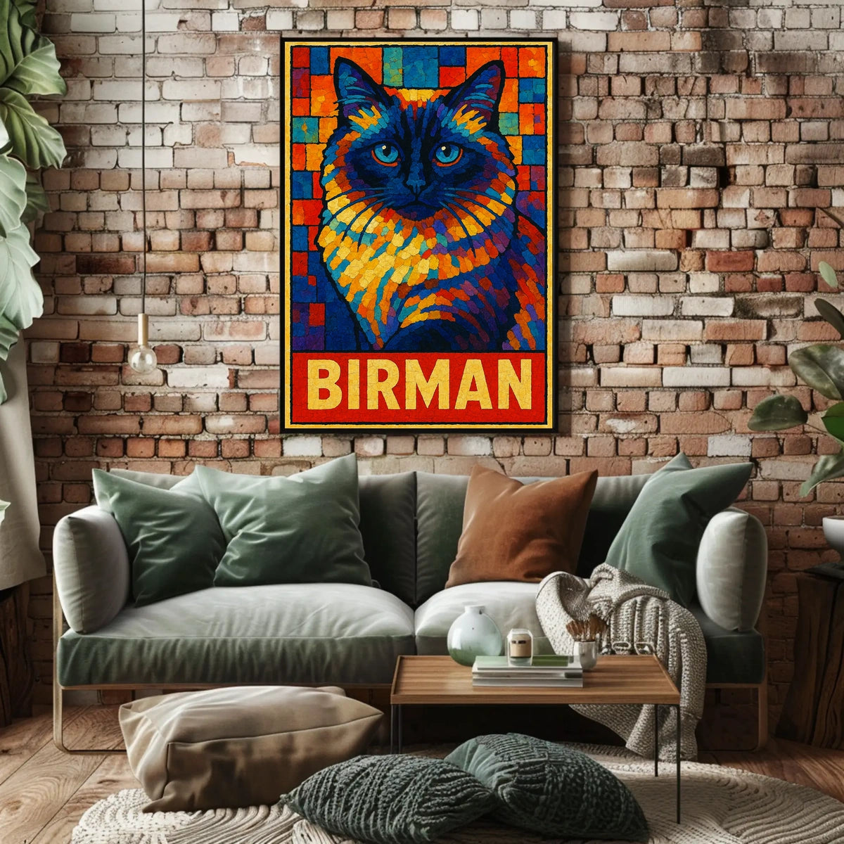Birman Cat Art Poster