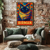Birman Cat Art Poster