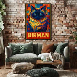 Birman Cat Art Poster