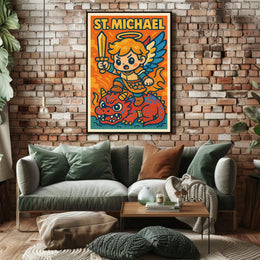 St. Michael The Mighty Protector Poster
