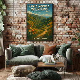 Santa Monica Mountains Poster
