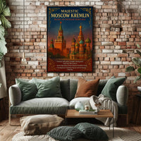 Majestic Moscow Kremlin Poster PosterGoat