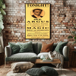The Modern Wizard Magic Show Vintage Cultural Poster