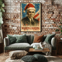 Warren G. Harding 29th President of the United States Christmas SeriesPoster