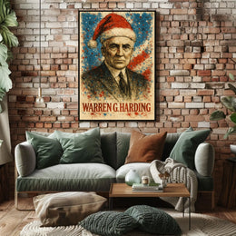 Warren G. Harding 29th President of the United States Christmas SeriesPoster