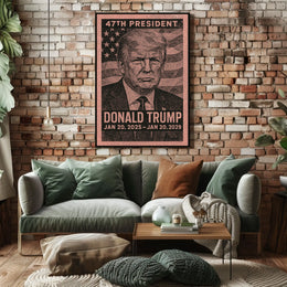 Trump Legacy Triumphant Vision Retro 80s Poster