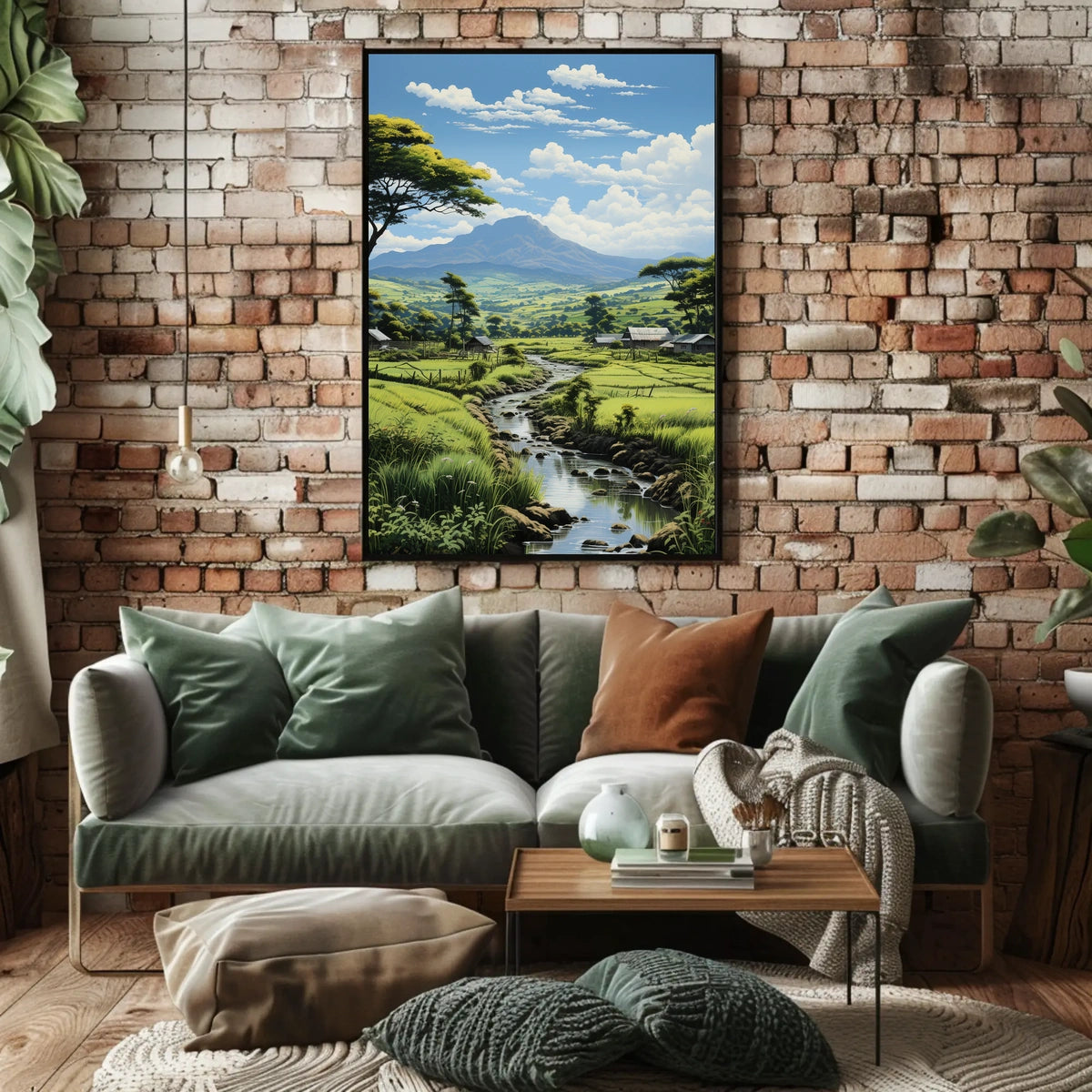 Tranquil Countryside Landscape Poster