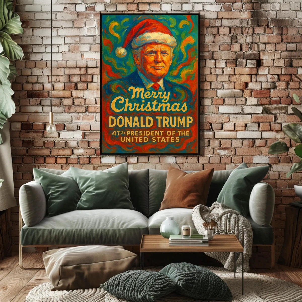 Christmas Spirit Celebration Artistic Impressionism Artistic or Pop Culture Poster