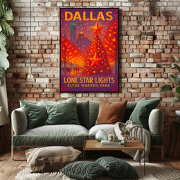 Lone Star Lights At Klyde Warren Park Poster