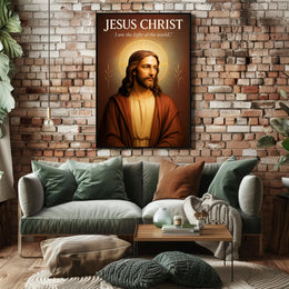 Jesus Christ  I am the Light of the World Poster PosterGoat