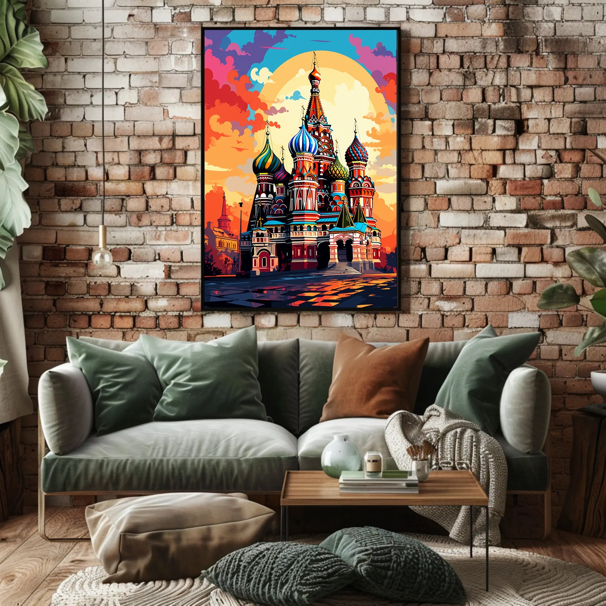 Vibrant St. BasilS Cathedral Poster