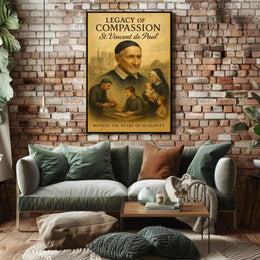 St. Vincent de Paul Compassionate Legacy Historical Poster PosterGoat