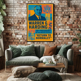 Warren G. Harding 29th President Poster