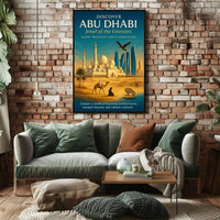 Journey Through Abu Dhabi's Timeless Beauty Travel Poster