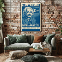 Albert Einstein Relativity Vintage Scholars Poster