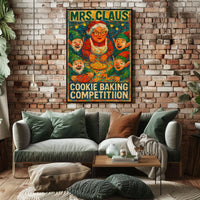 Mrs. Claus Cookie Baking Competition Poster