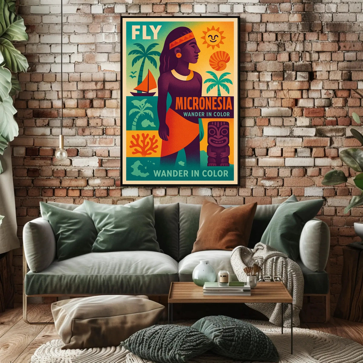 Wander in Color Micronesia Poster