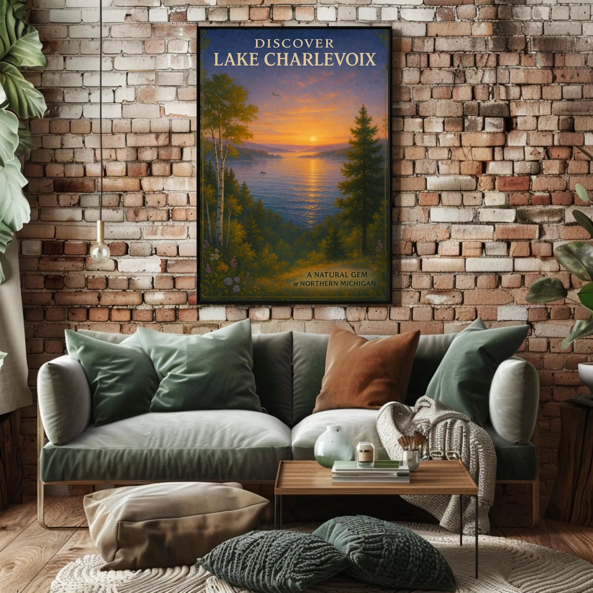 Discover Lake Charlevoix Travel Poster