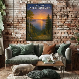 Discover Lake Charlevoix Travel Poster