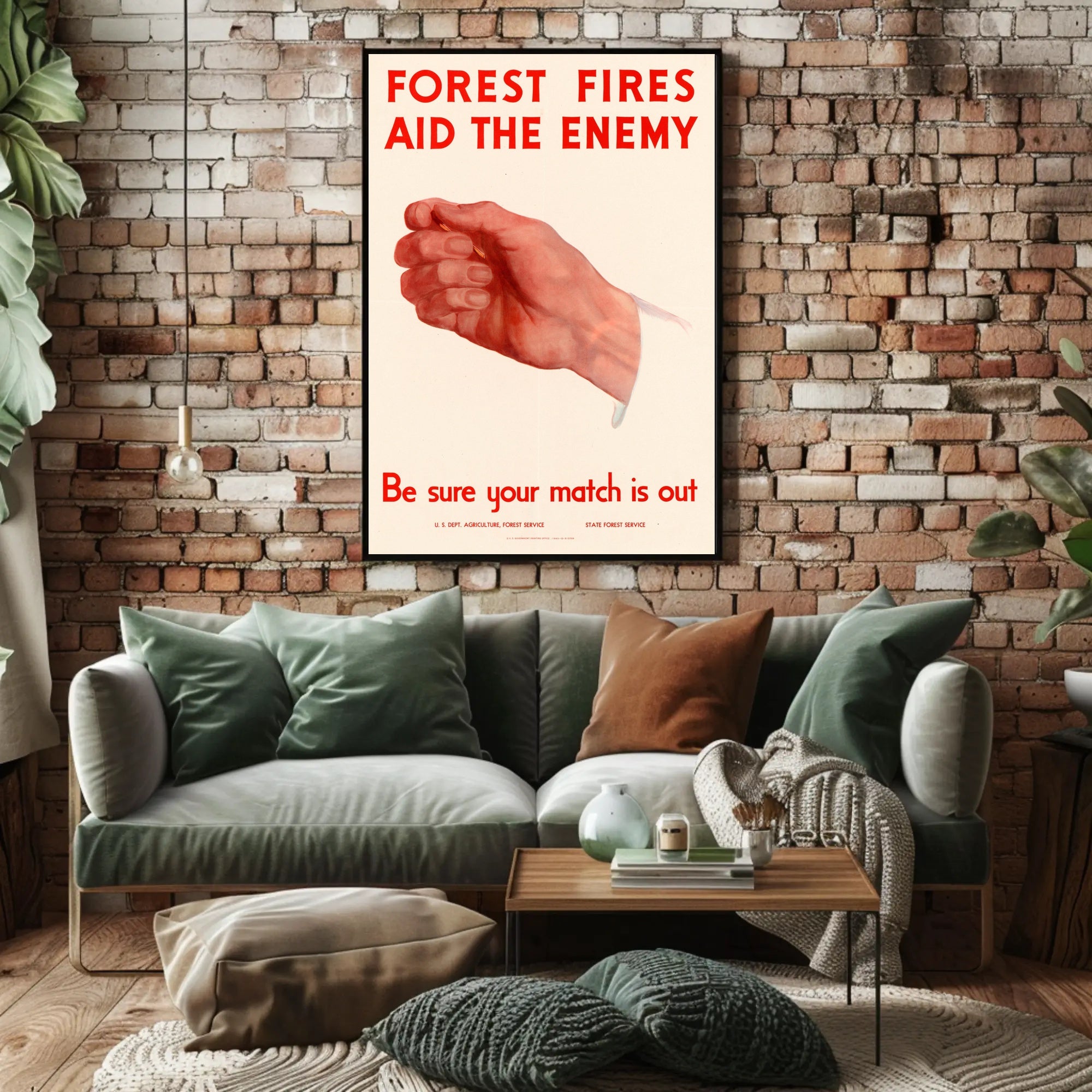 Forest Fire Prevention Warning Poster PosterGoat