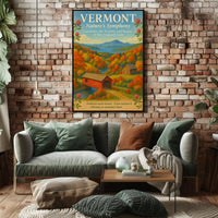 Vermont Scenic Nature Poster Wall Art Print